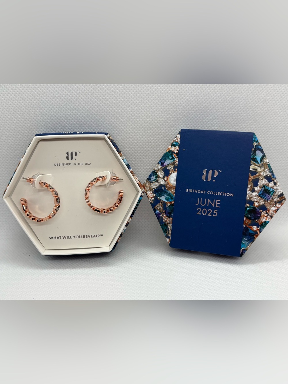 June Alexandrite Hoops - Picture 2 of 3